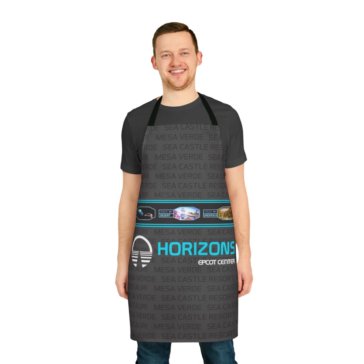 Disney-Inspired Horizons Apron with EPCOT Center Theming