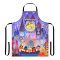 A Disney-themed kitchen apron inspired by the "It's a Small World" attraction.