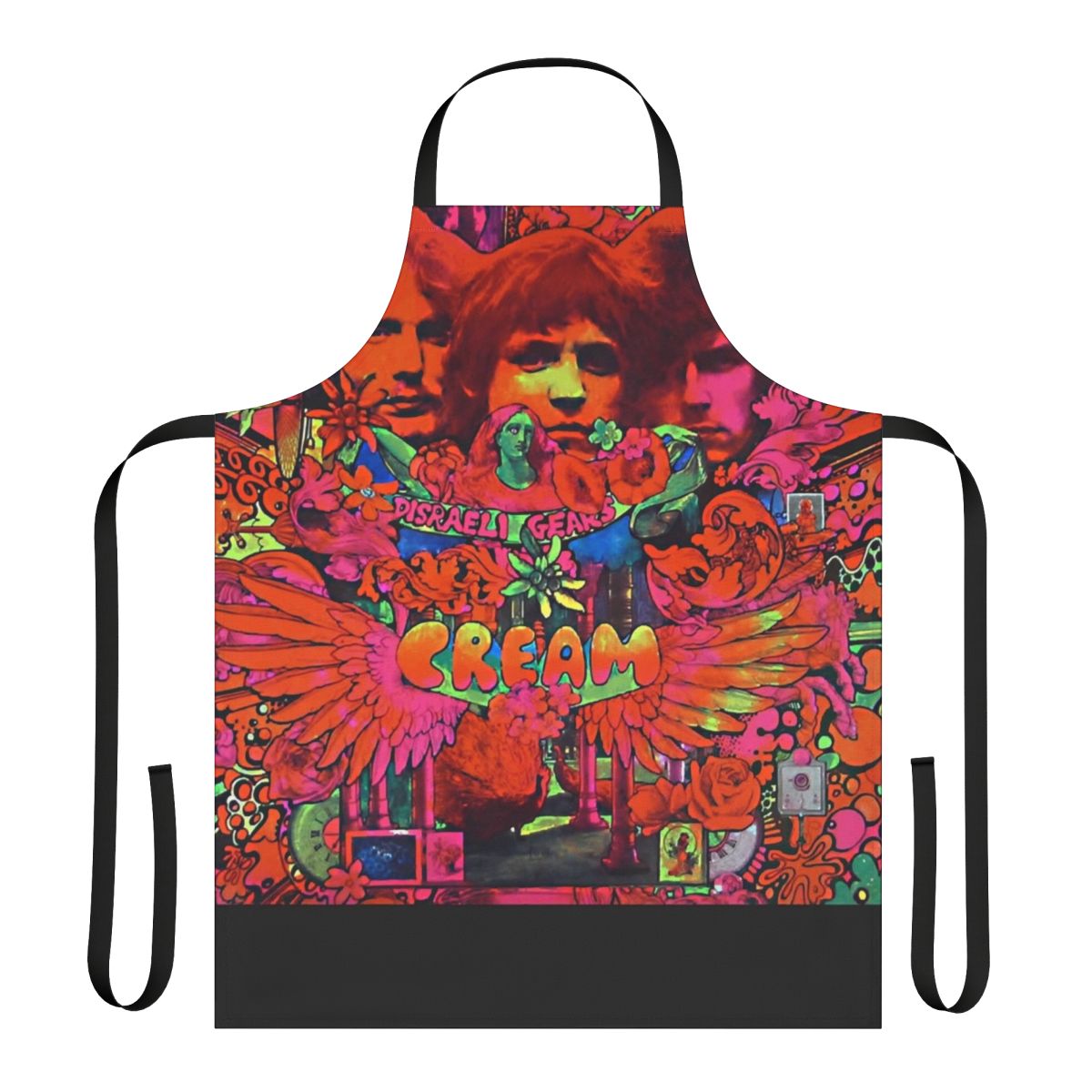 Disraeli Gears T-Shirt Apron featuring classic rock design