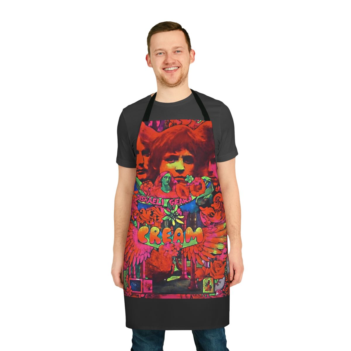 Disraeli Gears T-Shirt Apron featuring classic rock design