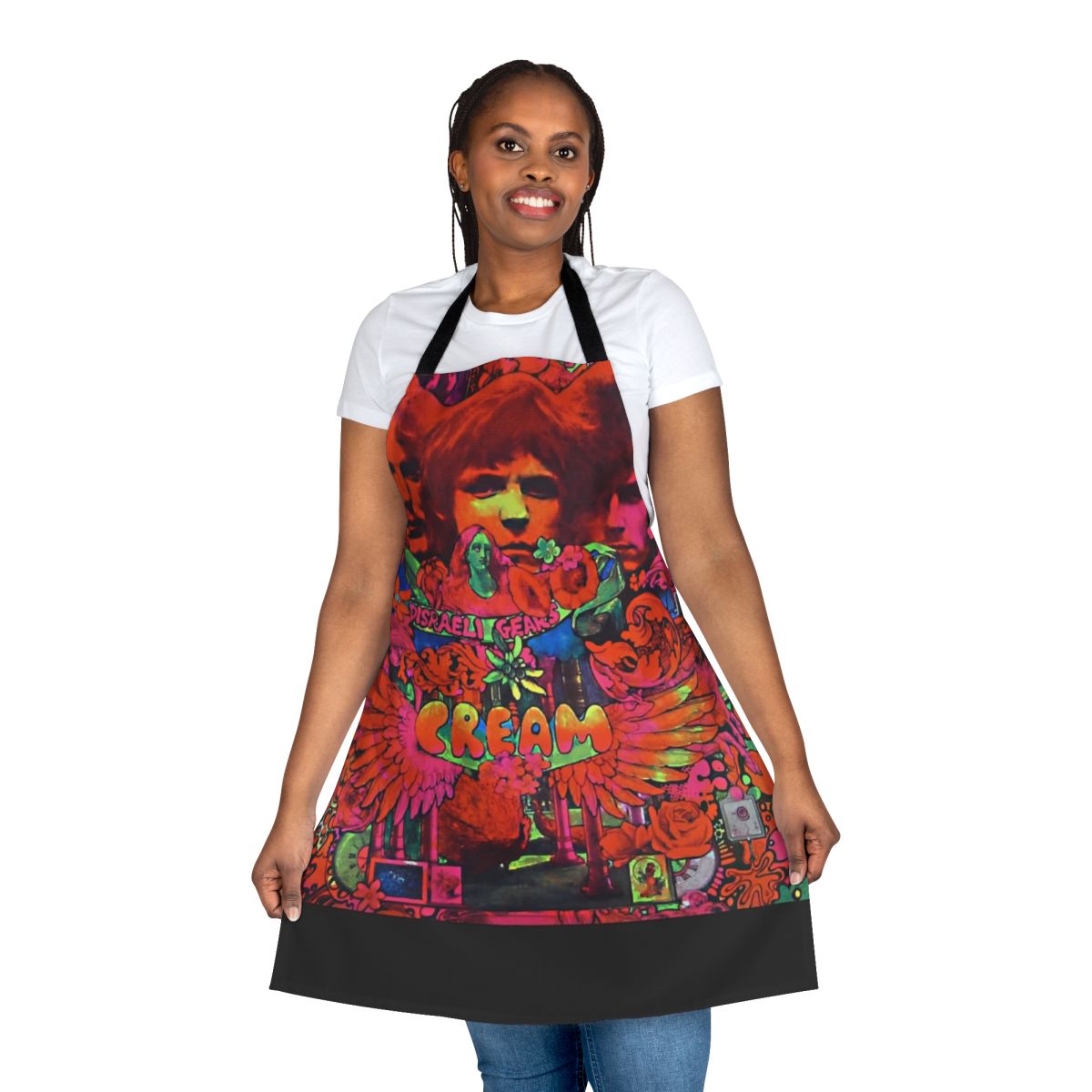 Disraeli Gears T-Shirt Apron featuring classic rock design