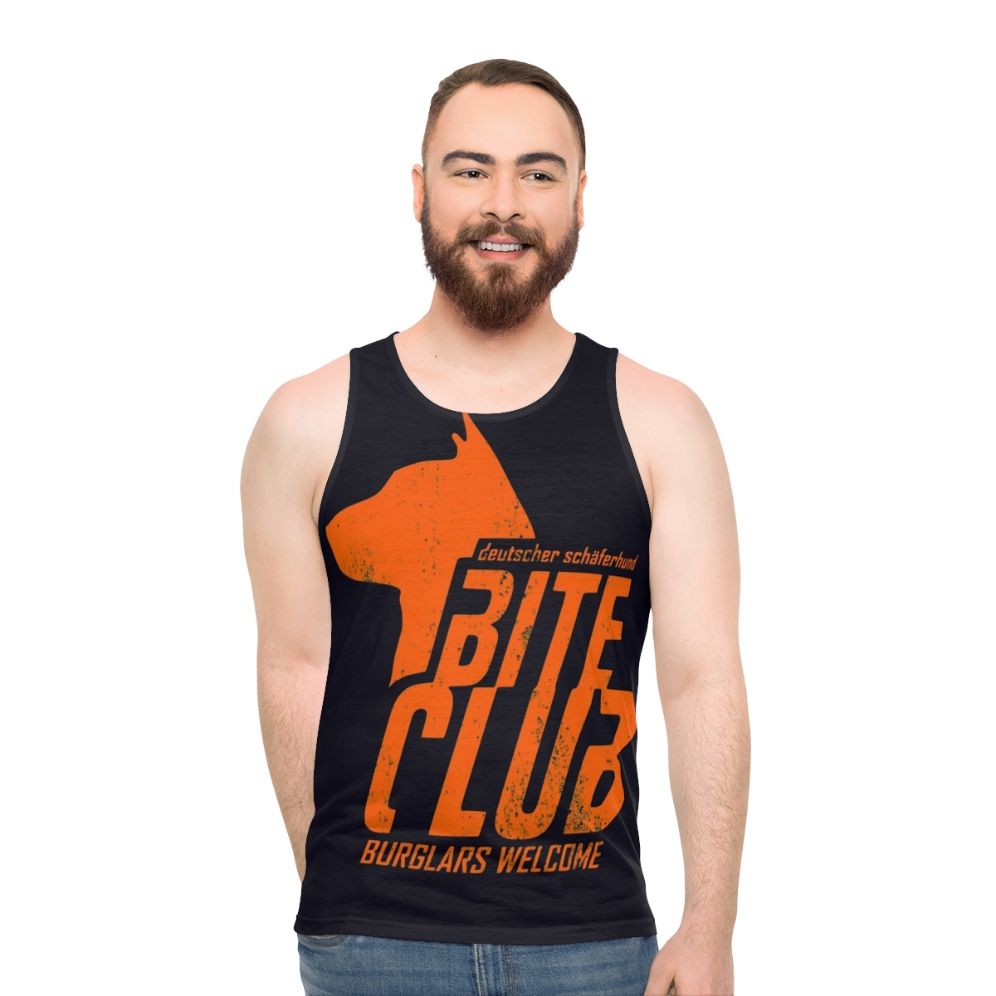 Distressed Unisex German Shepherd Tank Top