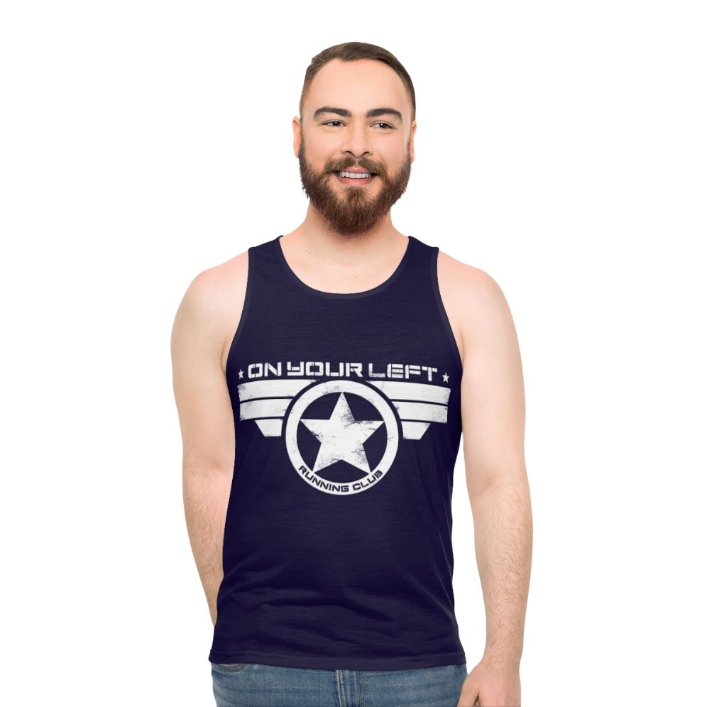 Distressed Marvel Running Club Unisex Tank Top