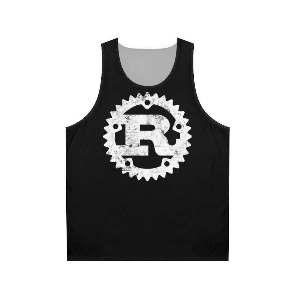 Distressed Rust Programming Logo Unisex Tank Top