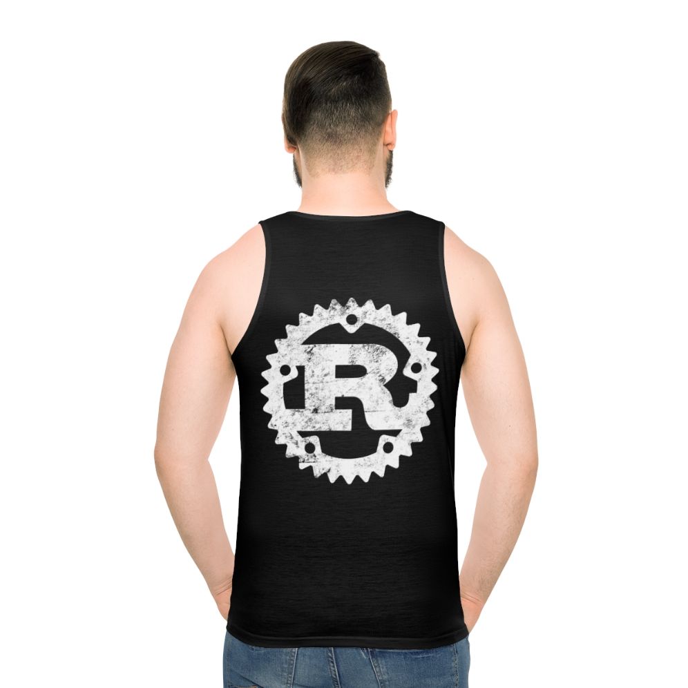 Distressed Rust Programming Logo Unisex Tank Top