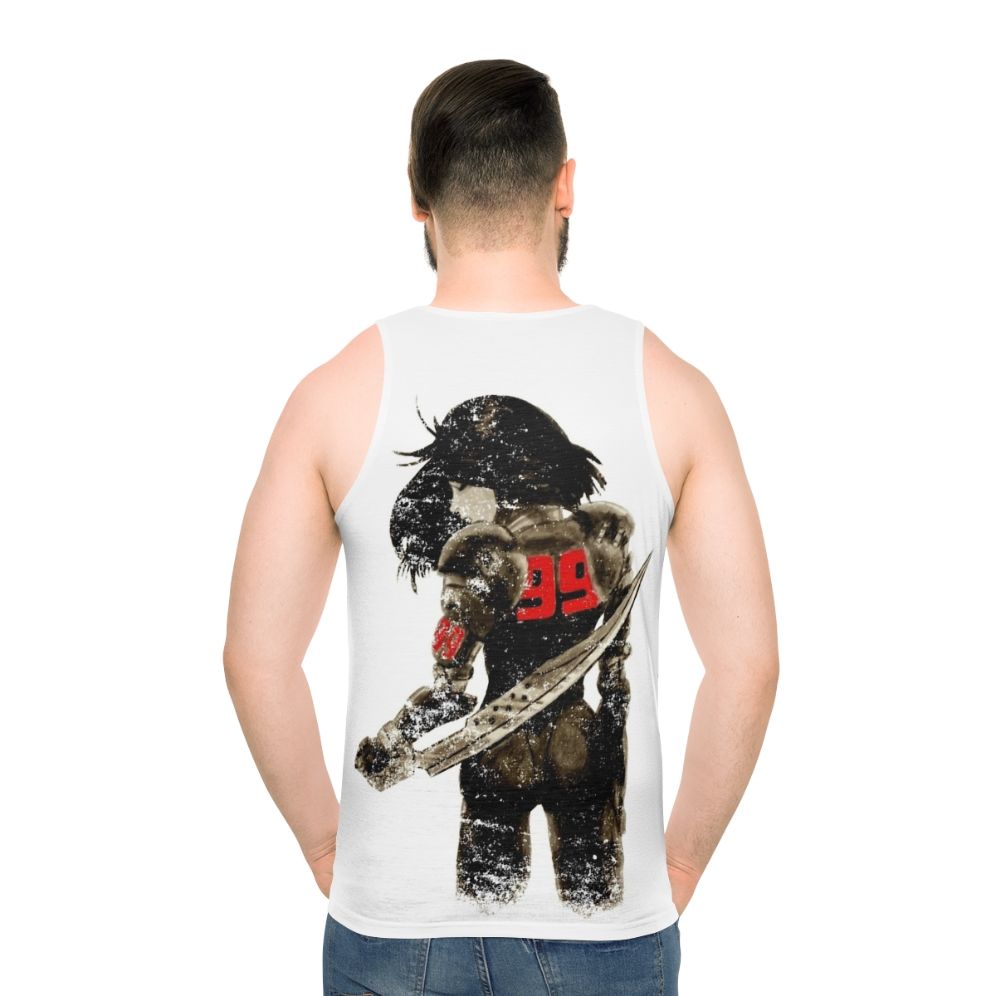 Distressed unisex manga angel battle angel tank top