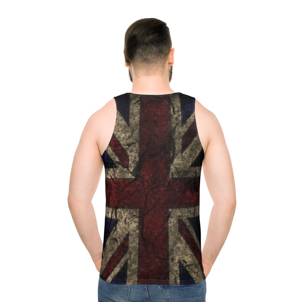 Distressed vintage union jack punk tank top