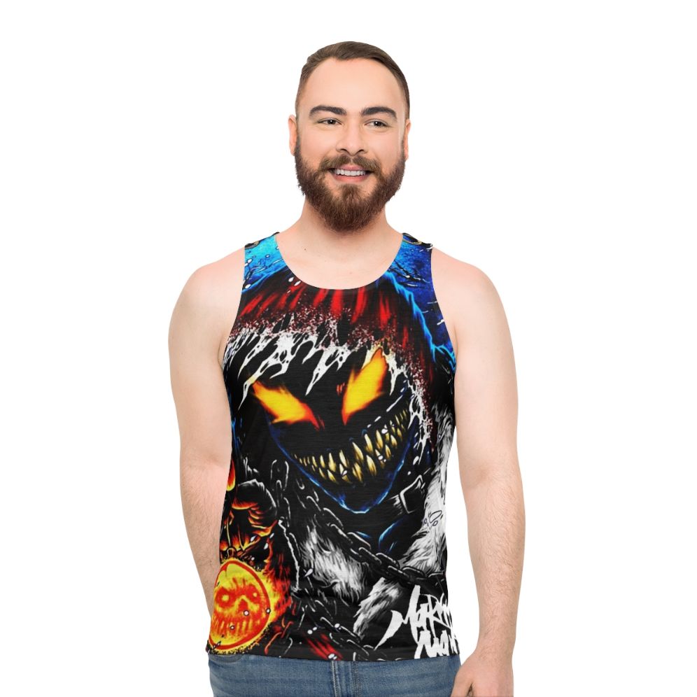 Disturbed Album Wallpaper Unisex Tank Top