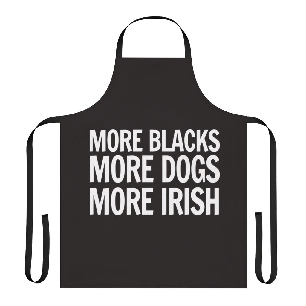 Apron with diverse, equality, and social justice themed text and design