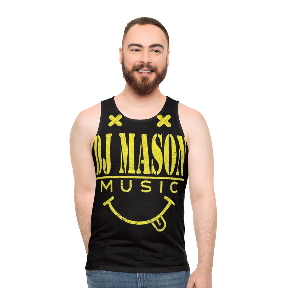 Dj Mason unisex smiley face tank top