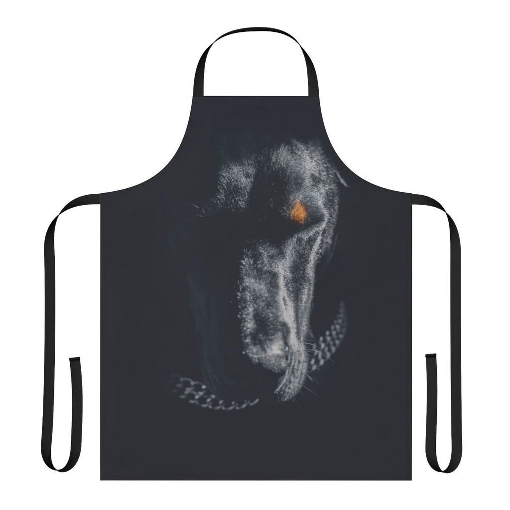 Doberman dog breed cooking apron with breed-specific design