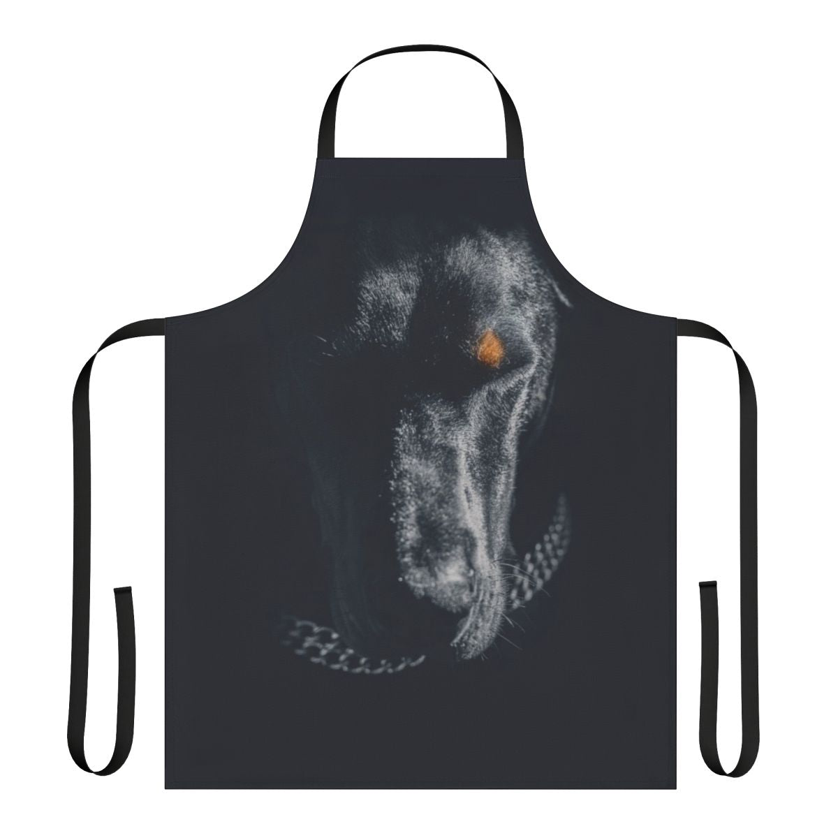 Doberman dog breed cooking apron with breed-specific design