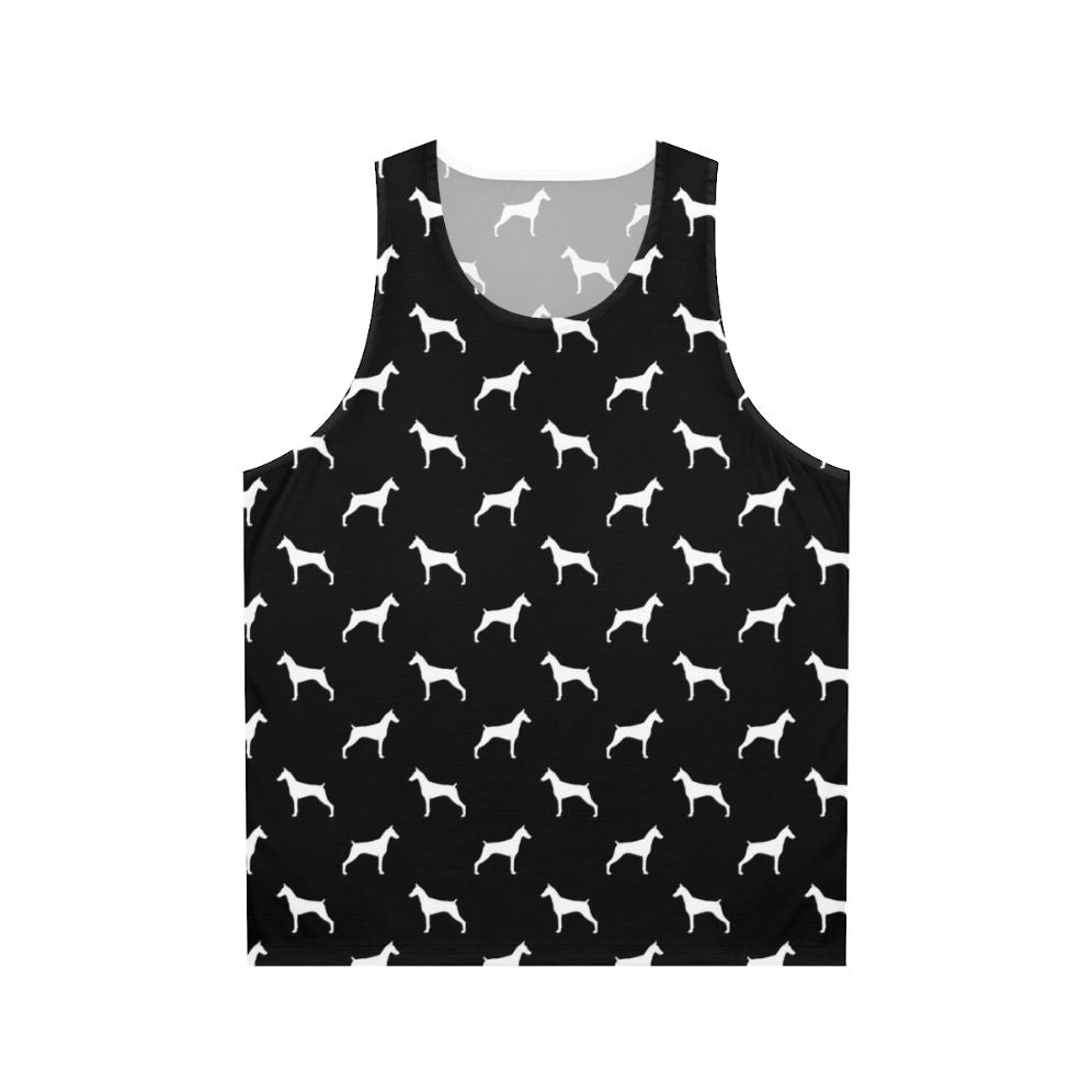 Doberman Pinscher Silhouette Unisex Tank Top