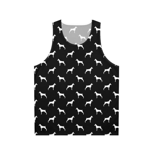 Doberman Pinscher Silhouette Unisex Tank Top