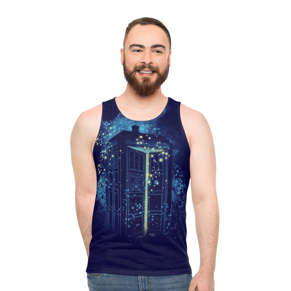 Doctor Who Unisex Tank Top with Regeneration Design
