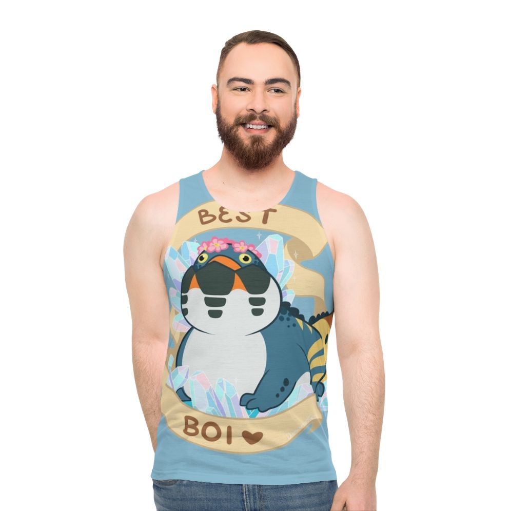 Dodogama chibi design unisex monster hunter world tank top