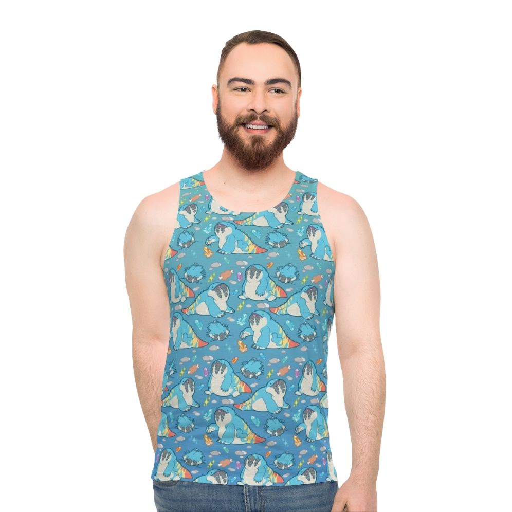 Dodogama Party Pattern Unisex Monster Hunter World Tank Top