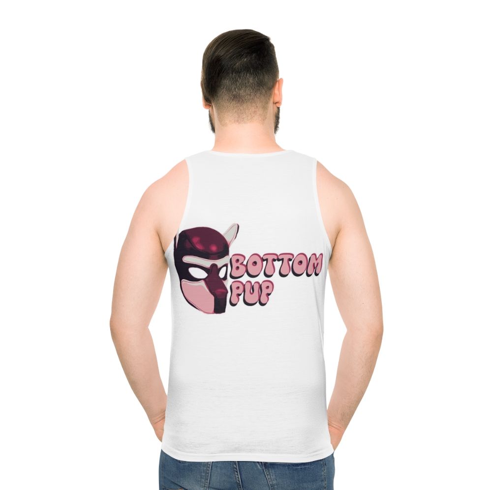 Unisex dog mask tank top for puppy play and BDSM