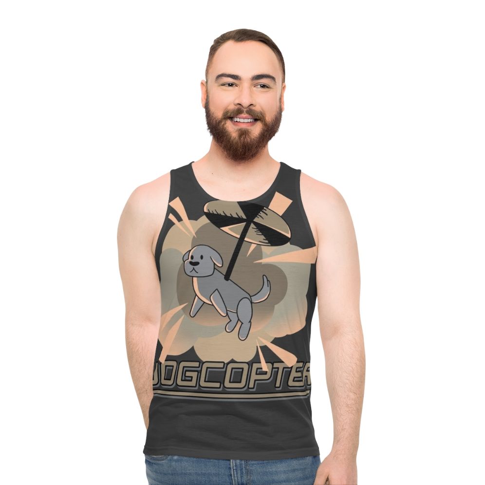 Unisex Dogcopter Tank Top