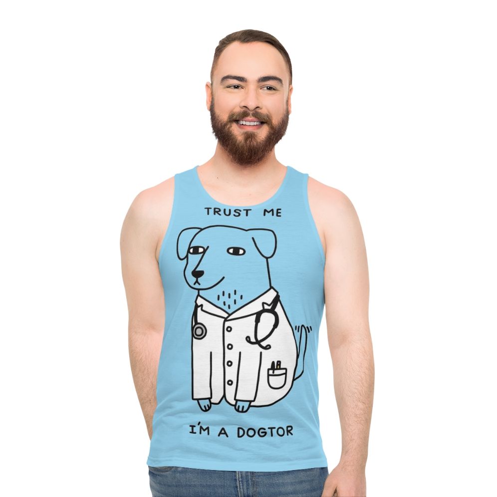 Dogtor Unisex Tank Top - Funny Doctor Dog Veterinarian Pun
