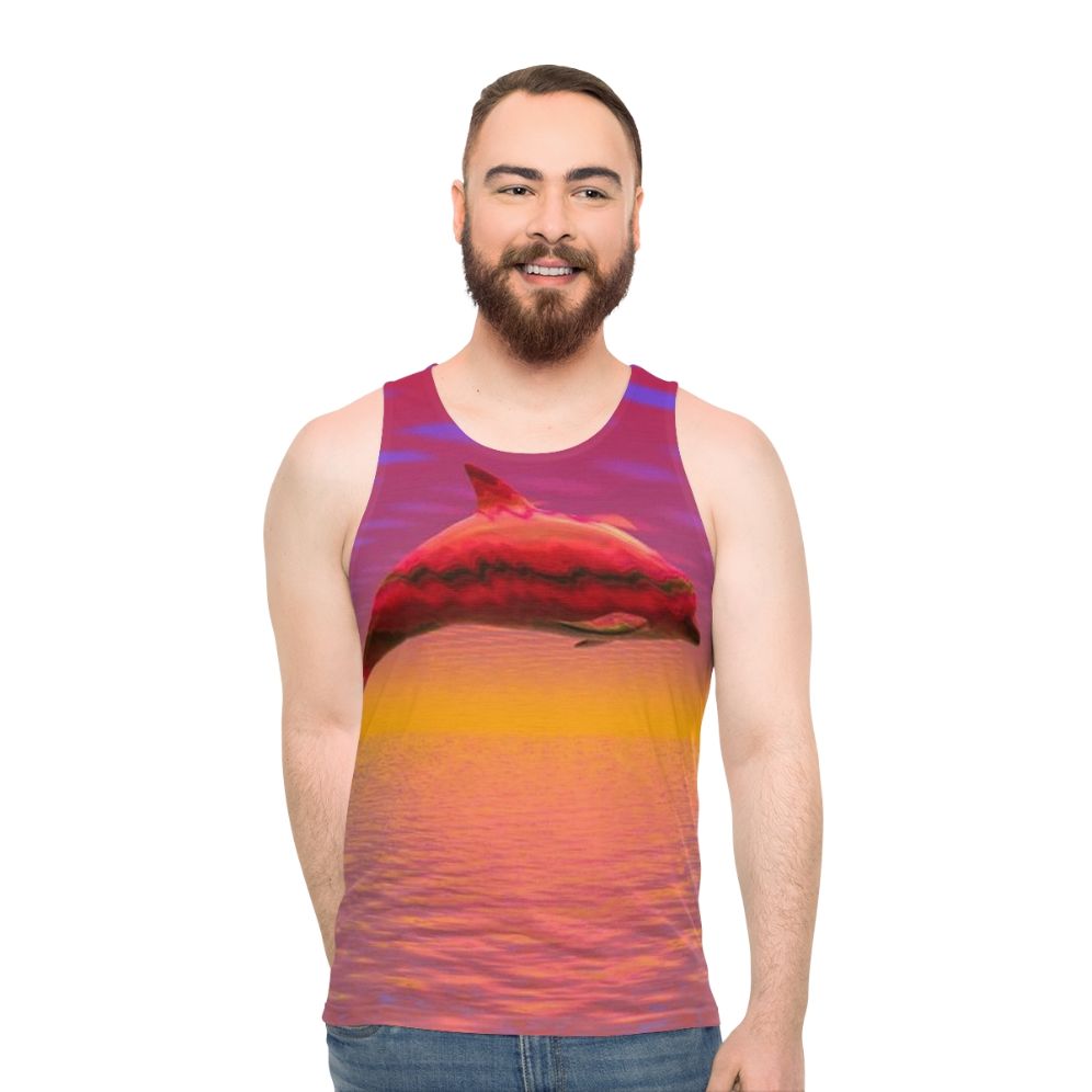 Dolphin Unisex Tank Top