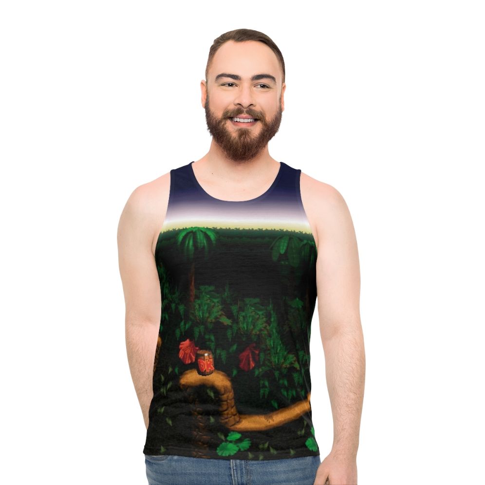 Donkey Kong Barrel Cannon Canyon Unisex Tank Top
