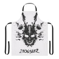 Donnie Darko inspired inkblot design printed on a high-quality apron