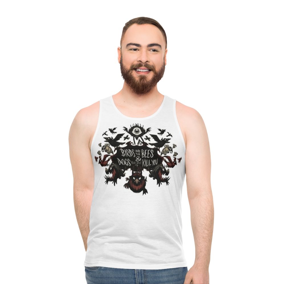 Don't Starve the Birds and the Bees Unisex Horror Game Survival Tank Top