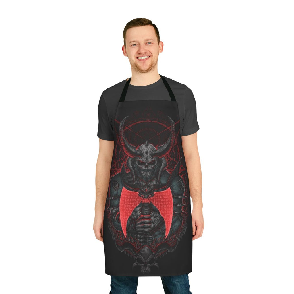 Doom-inspired Marauder Apron featuring the iconic Doom Slayer symbol and design
