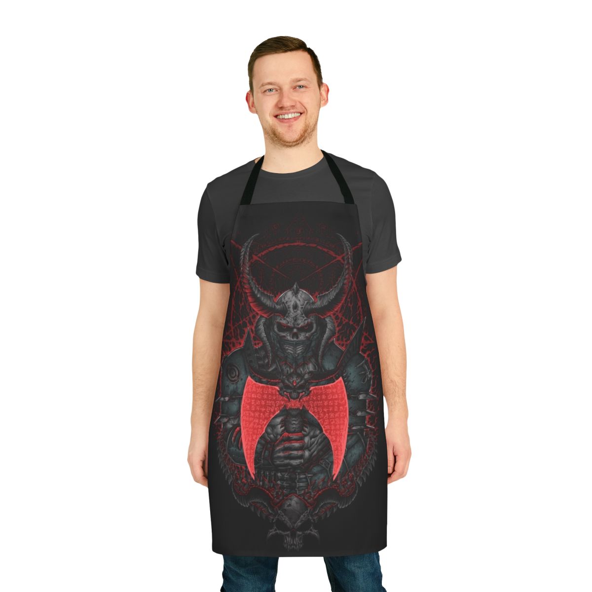 Doom-inspired Marauder Apron featuring the iconic Doom Slayer symbol and design