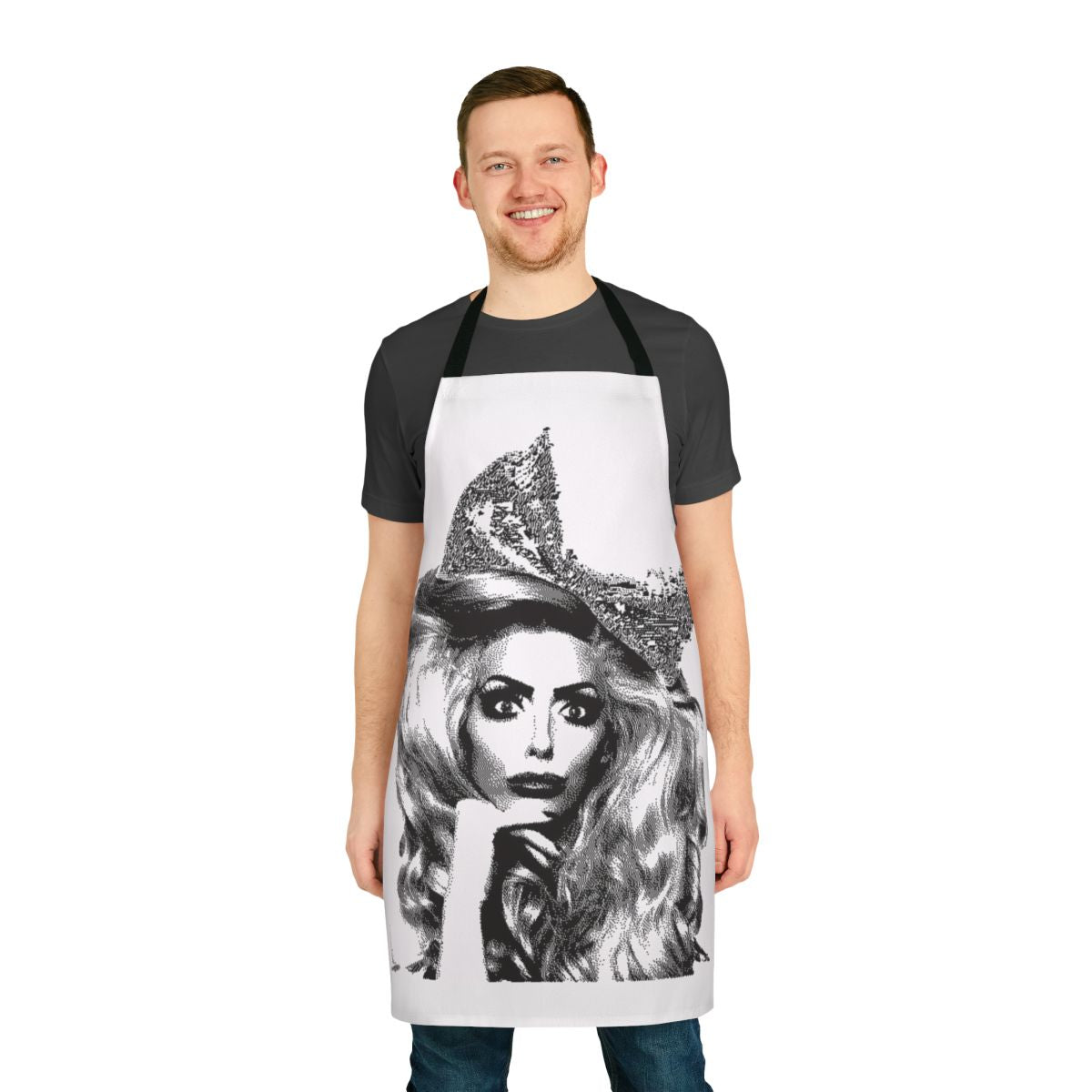 Alyssa Edwards-inspired dot pattern apron for cooking and baking