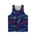 Dotwork aurora borealis unisex graphic tank top