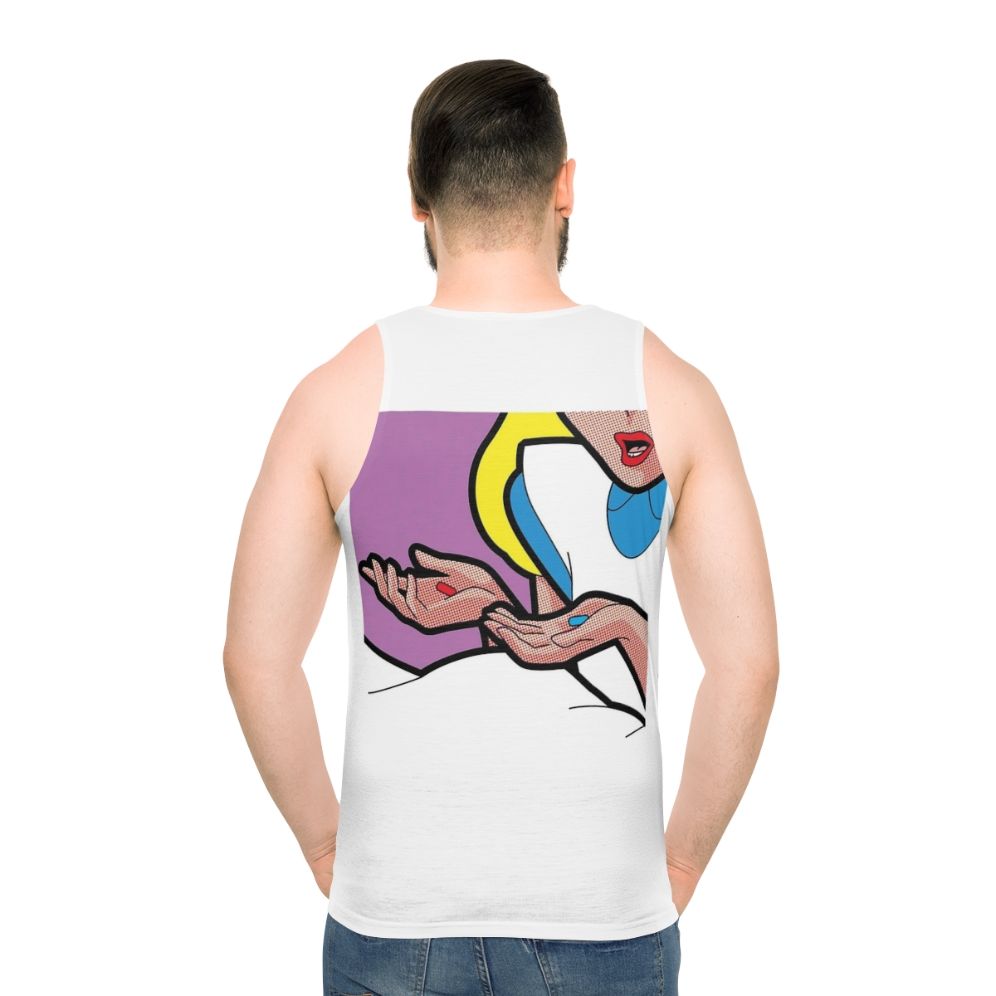 Down the Rabbit Hole Unisex Tank Top with Alice in Wonderland Inspired Design