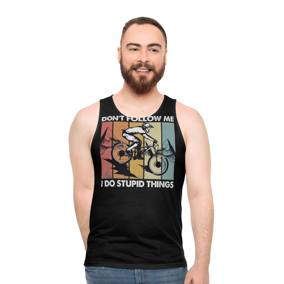 Downhill mountain biking unisex tank top