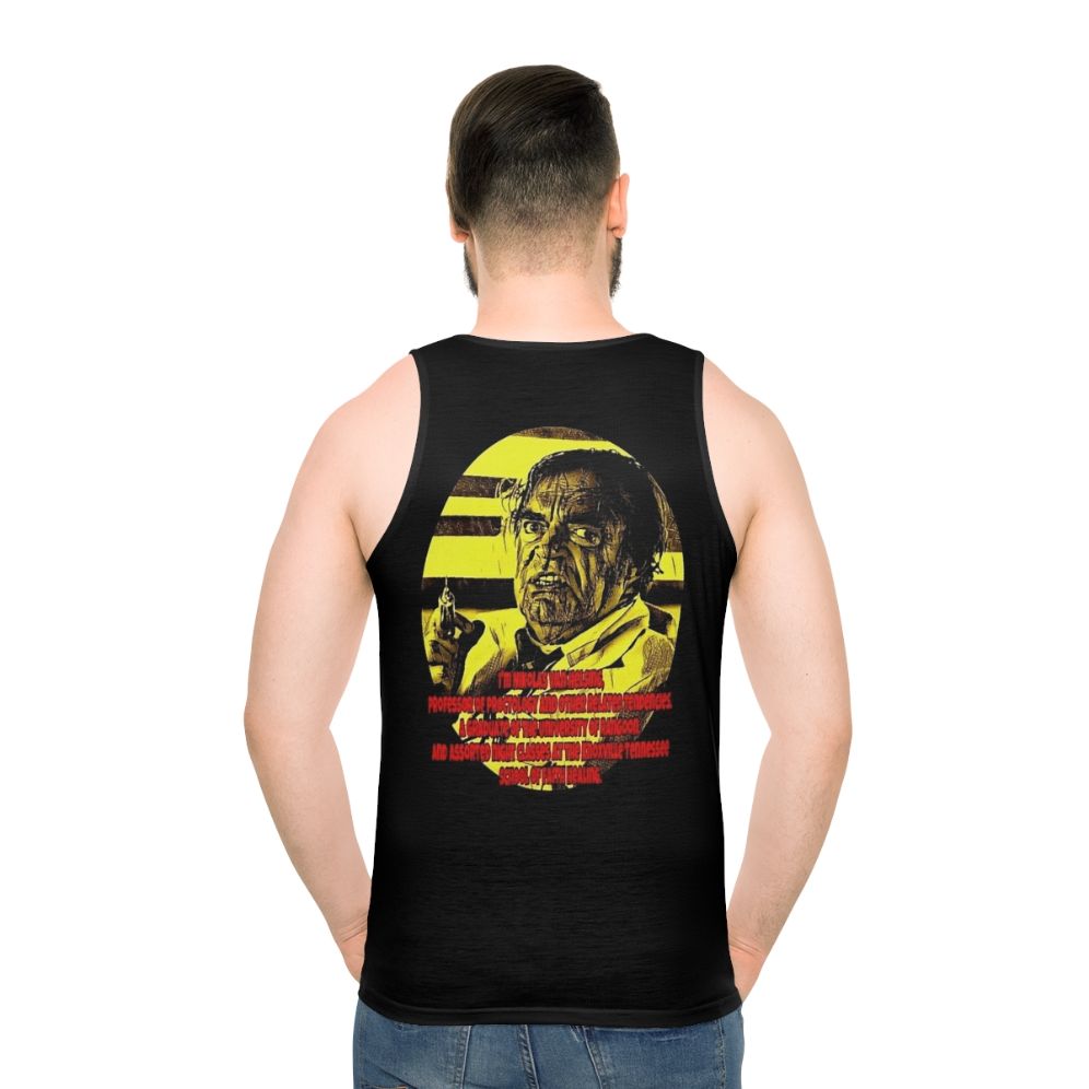 Dr Nikolas Van Helsing Unisex Tank Top for Comedy and 80s Movie Fans