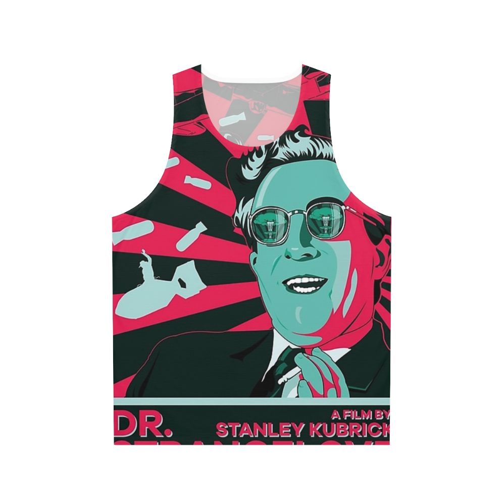 Dr. Strangelove Unisex Tank Top featuring a graphic design from the classic Stanley Kubrick film