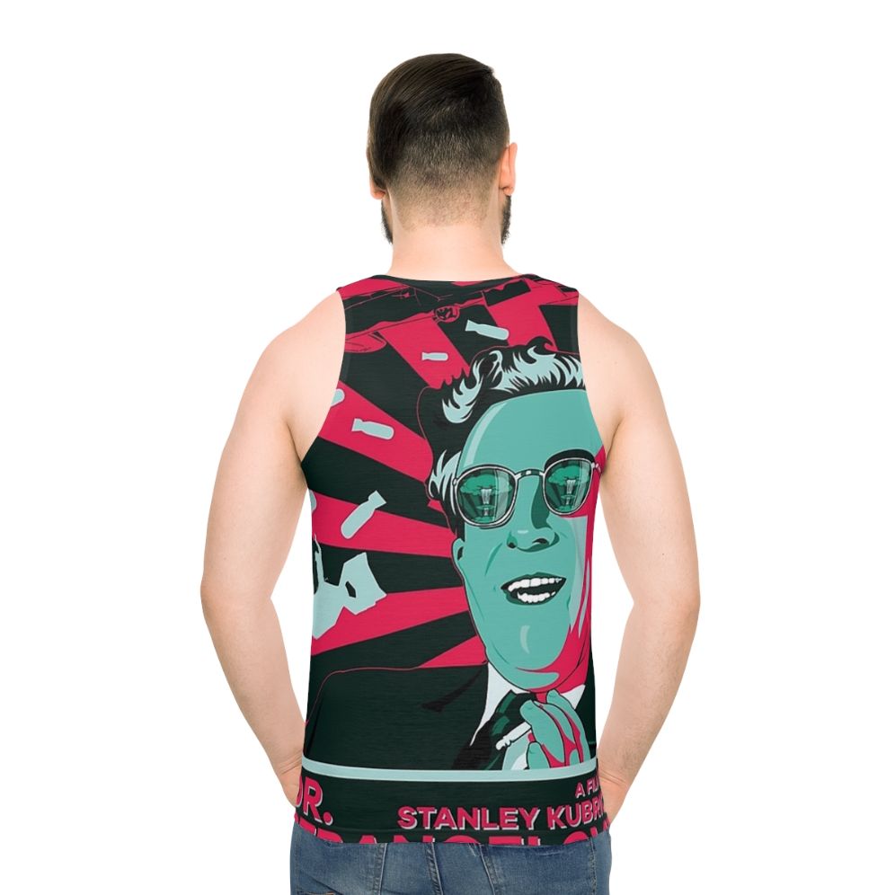 Dr. Strangelove Unisex Tank Top featuring a graphic design from the classic Stanley Kubrick film