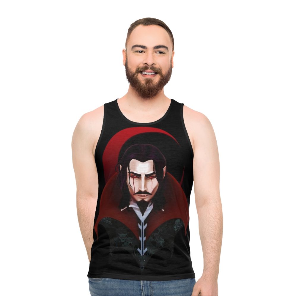 Dracula inspired Castlevania unisex tank top