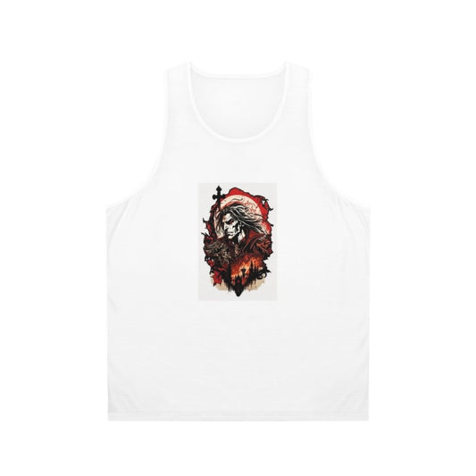 Dracula Castlevania horror gamer unisex tank top