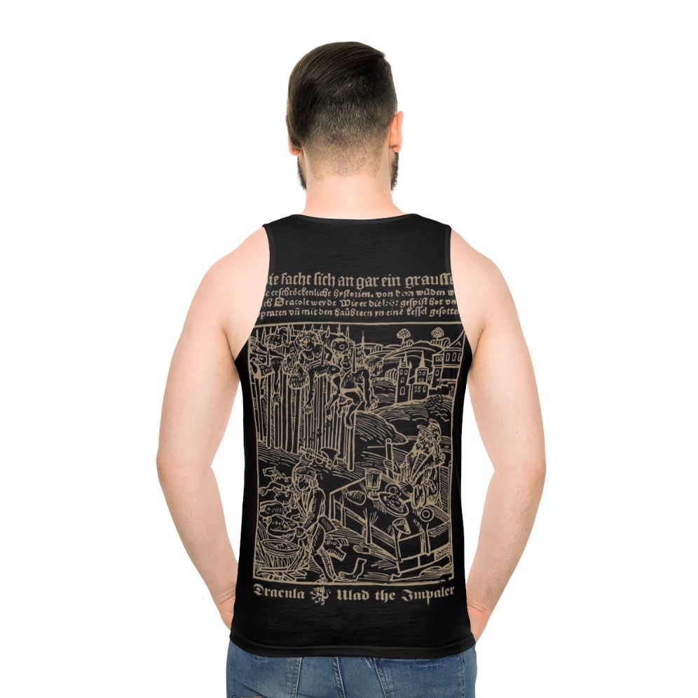 Dracula Unisex Tank Top featuring gothic and medieval design