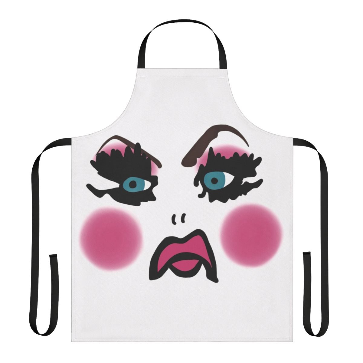 Drag-inspired Alaska 5000 apron with Lil Poundcake design