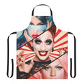 Colorful cooking apron featuring popular RuPaul's Drag Race queens