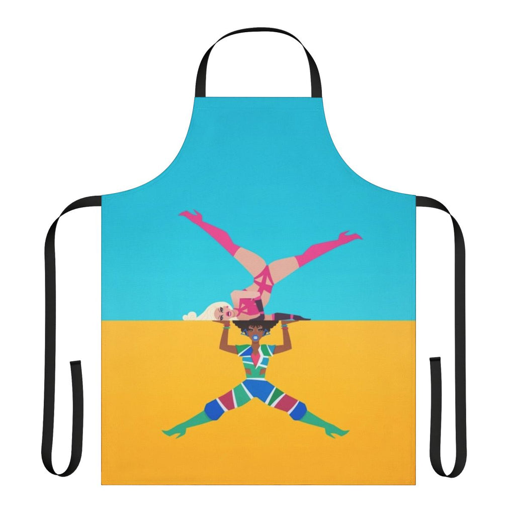 Drag Race inspired double shantay apron featuring Brooke Lynn Hytes and Yvie Oddly