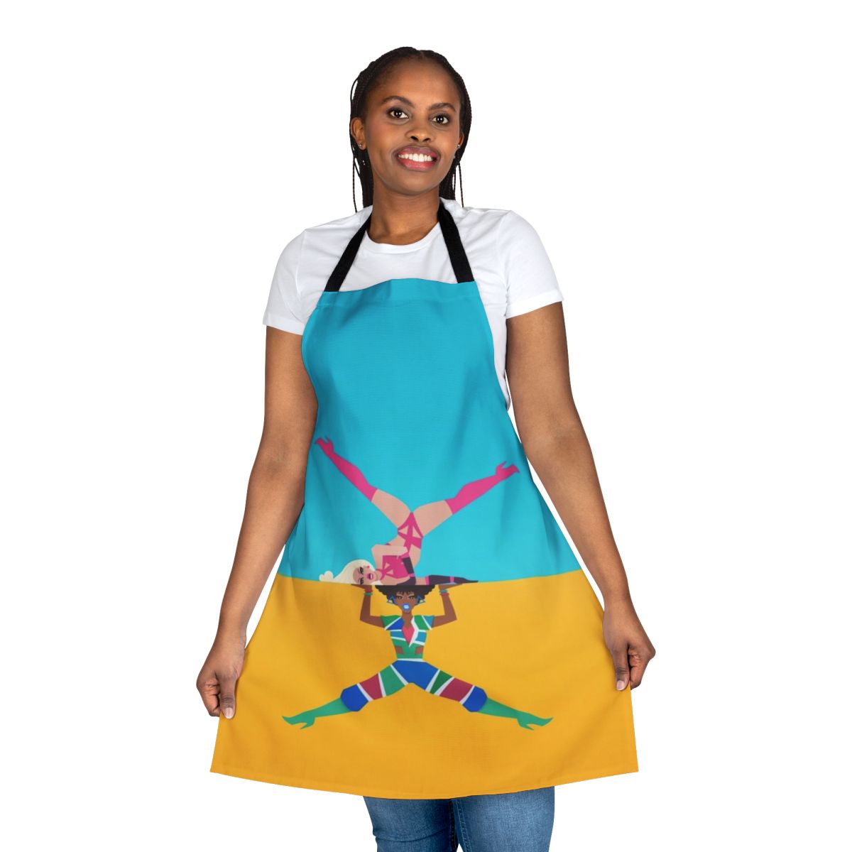 Drag Race inspired double shantay apron featuring Brooke Lynn Hytes and Yvie Oddly