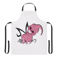 A pink apron featuring the character Kid Buu from the Dragon Ball anime series