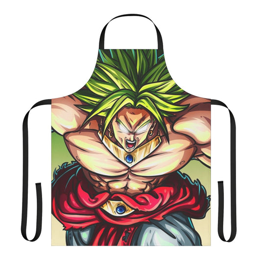 Dragon Ball Super Broly inspired apron with bold graphics and high-quality construction