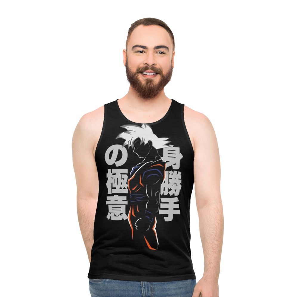 Dragon Ball Z Unisex Tank Top with Saiyan Pride Minimal Design