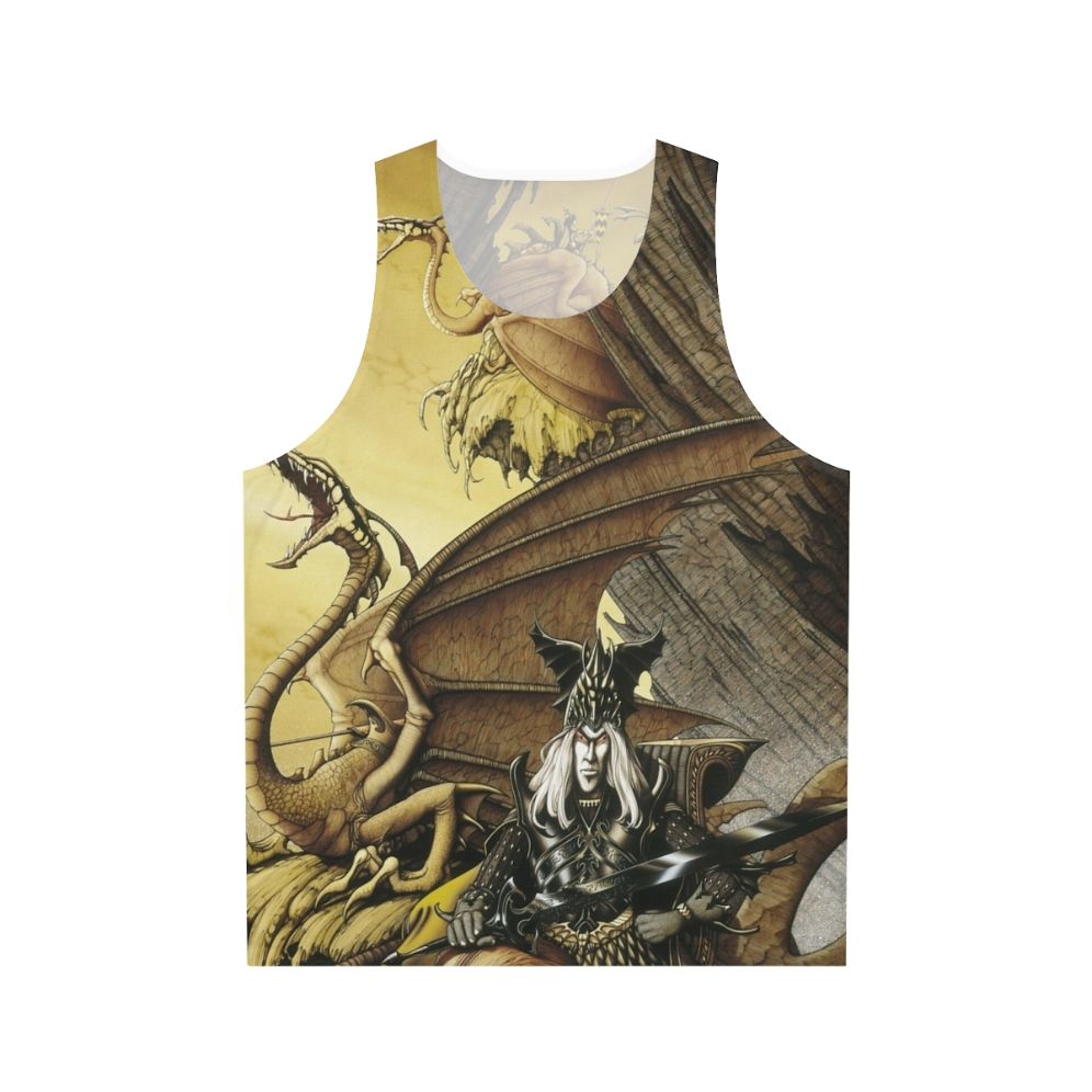 The Dragon Lord fantasy art unisex tank top