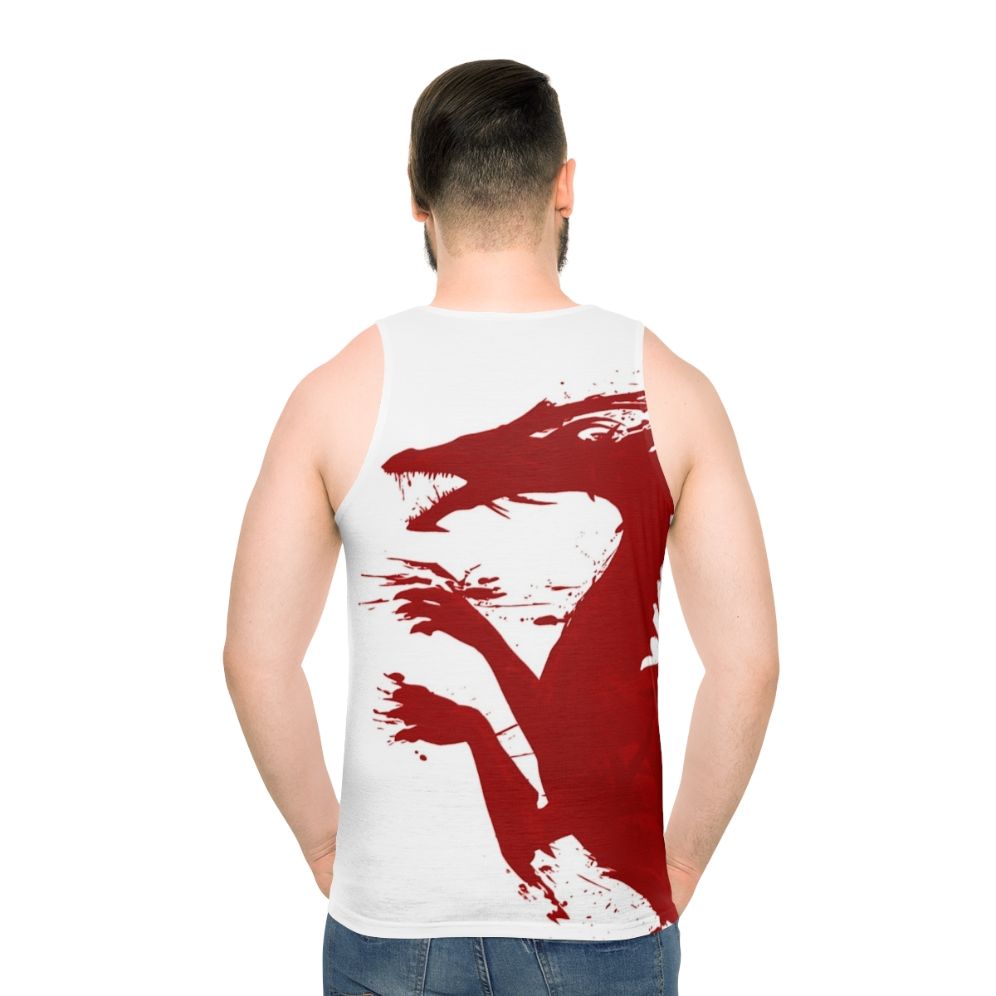 Unisex dragon-inspired tank top