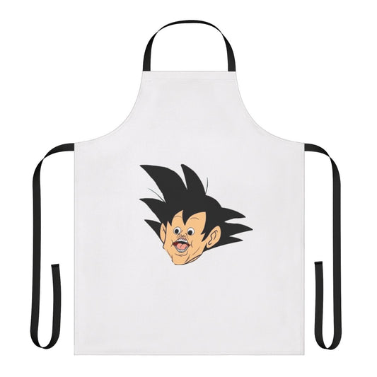 Dragonball-inspired apron with a parody design